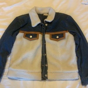 Sherpa/ Denim Jean Jacket